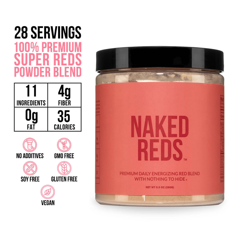 Red Fruit and Vegetable Blend Powder Made for Flexible Home or Travel Use