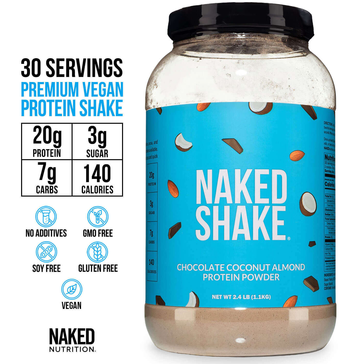 Chocolate Coconut Almond Protein Shake - Chocolate Coconut Almond Made for Quick and Simple Drink Routines