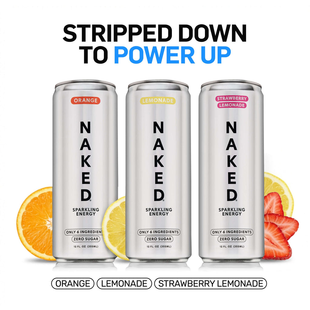 Orange Naked Sparkling Energy - Orange Made for Quick and Simple Drink Routines