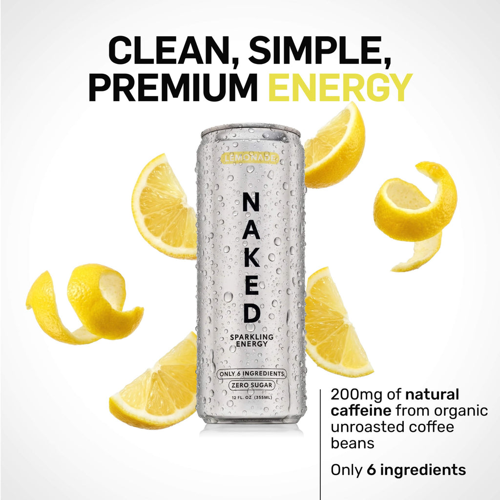 Lemonade Naked Sparkling Energy - Lemonade Made for Quick and Simple Drink Routines