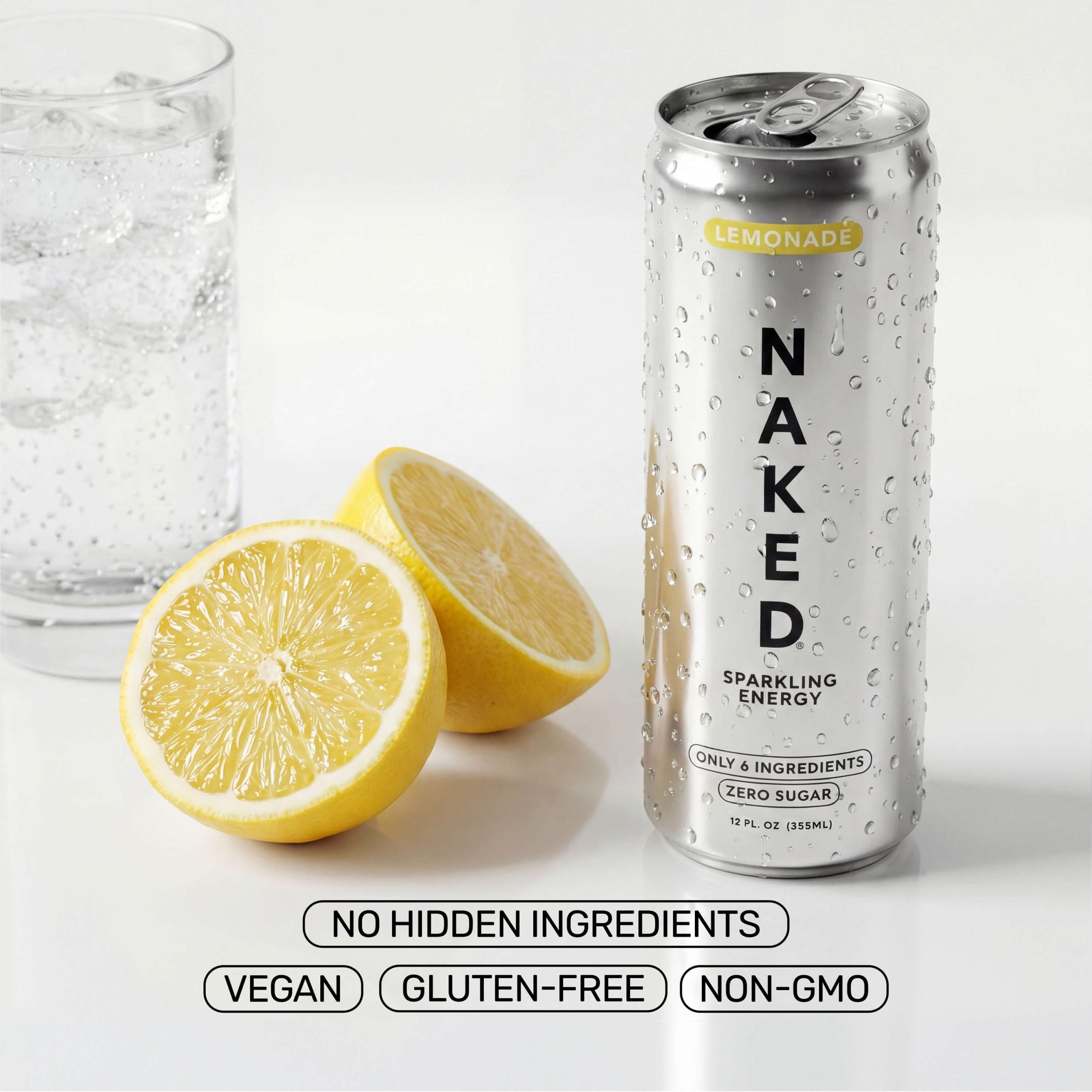 Lemonade Naked Sparkling Energy - Lemonade Made for Quick and Simple Drink Routines