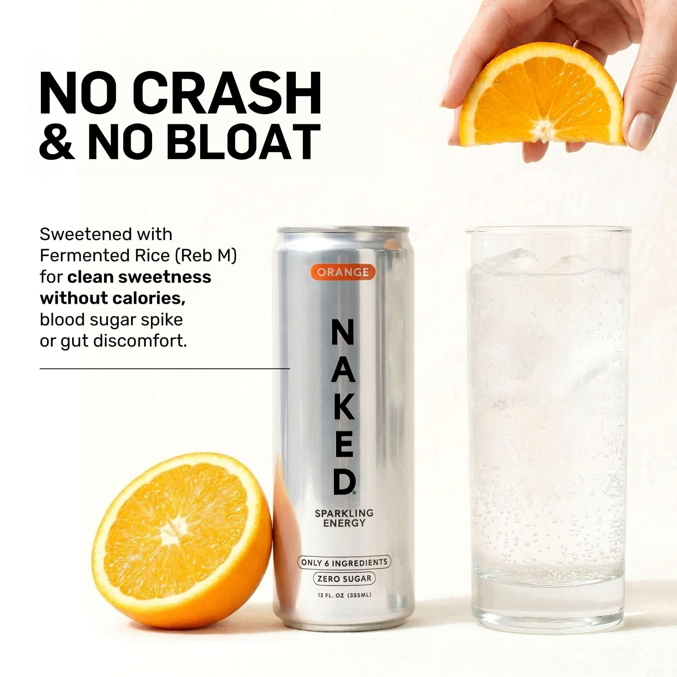 Orange Naked Sparkling Energy - Orange Made for Quick and Simple Drink Routines