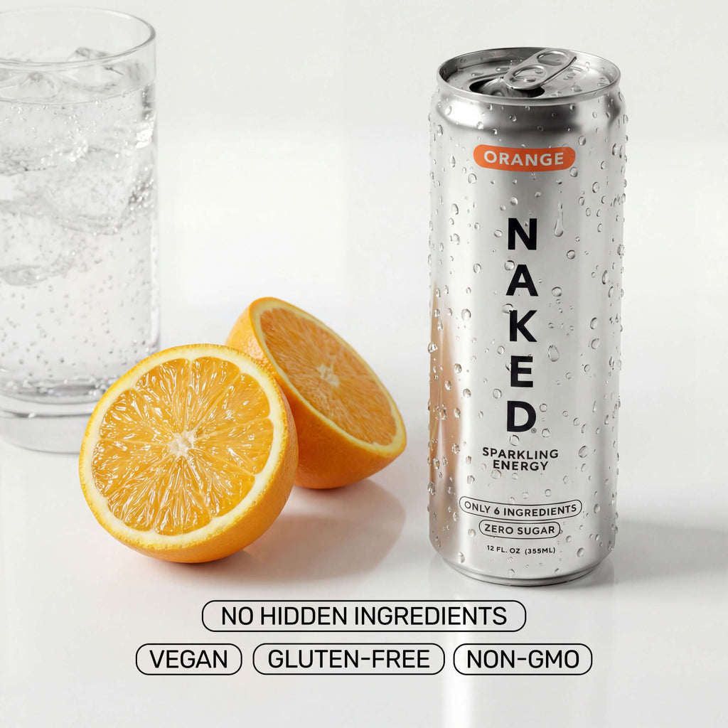Orange Naked Sparkling Energy - Orange Made for Quick and Simple Drink Routines