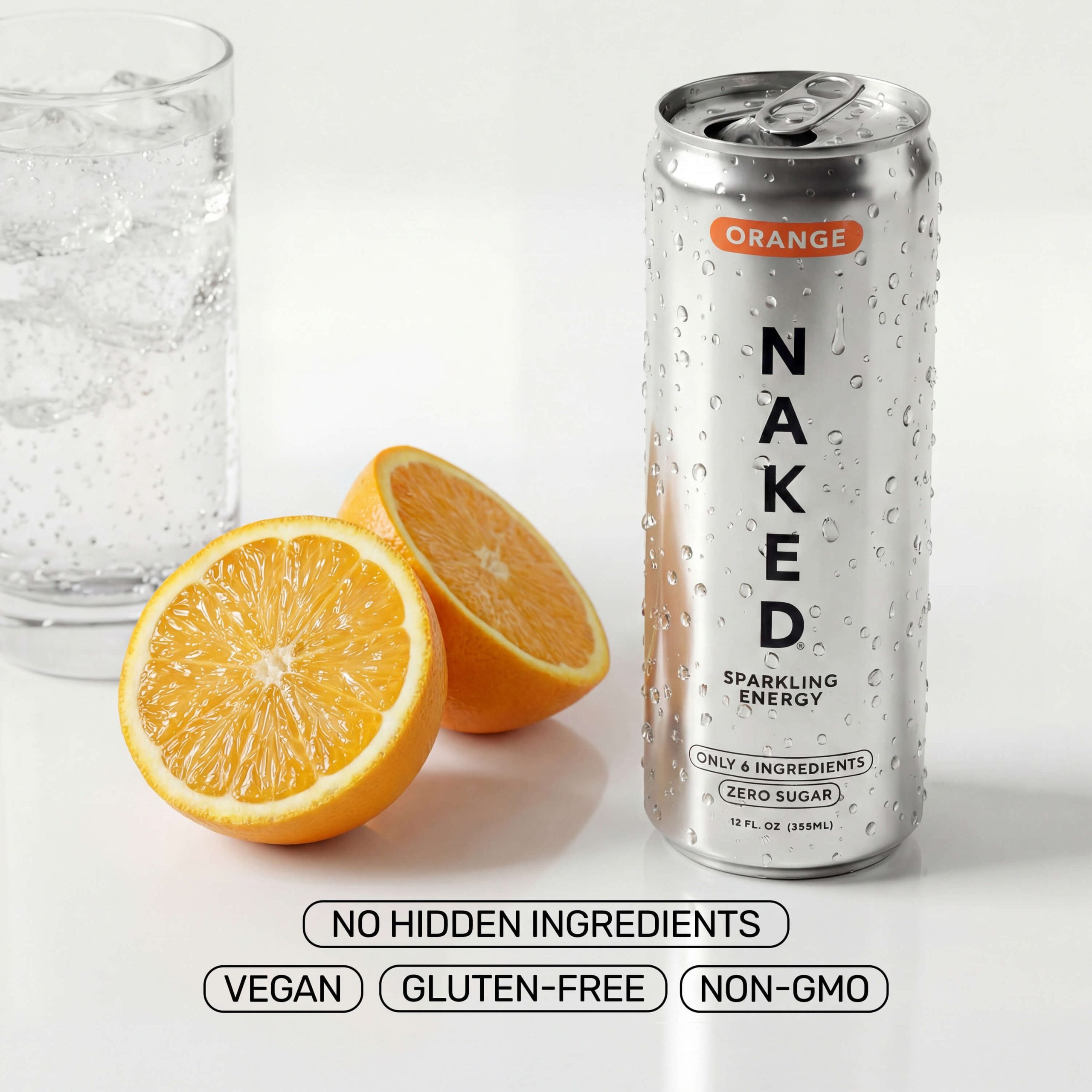 Orange Naked Sparkling Energy - Orange Made for Quick and Simple Drink Routines