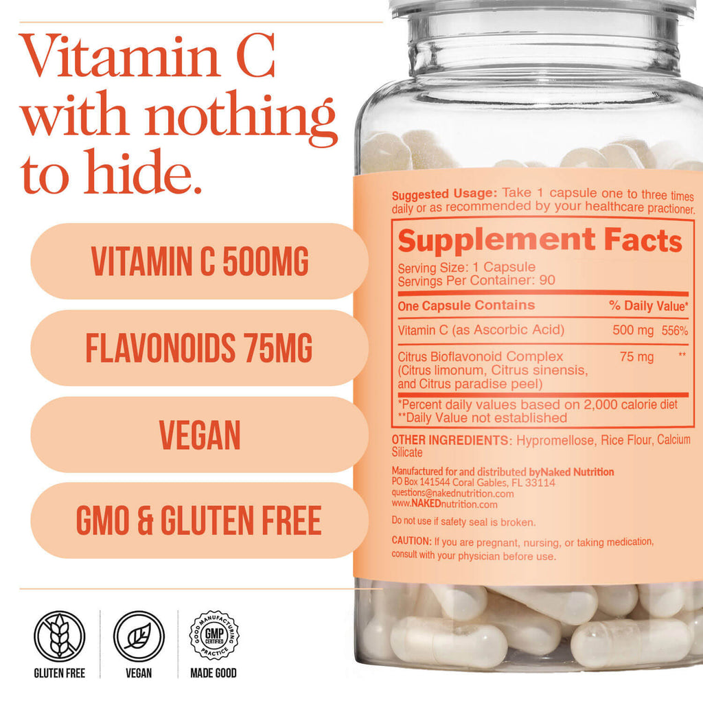 Daily Vitamin C Supplement - Vitamin C Made for Easy, Consistent Everyday Use