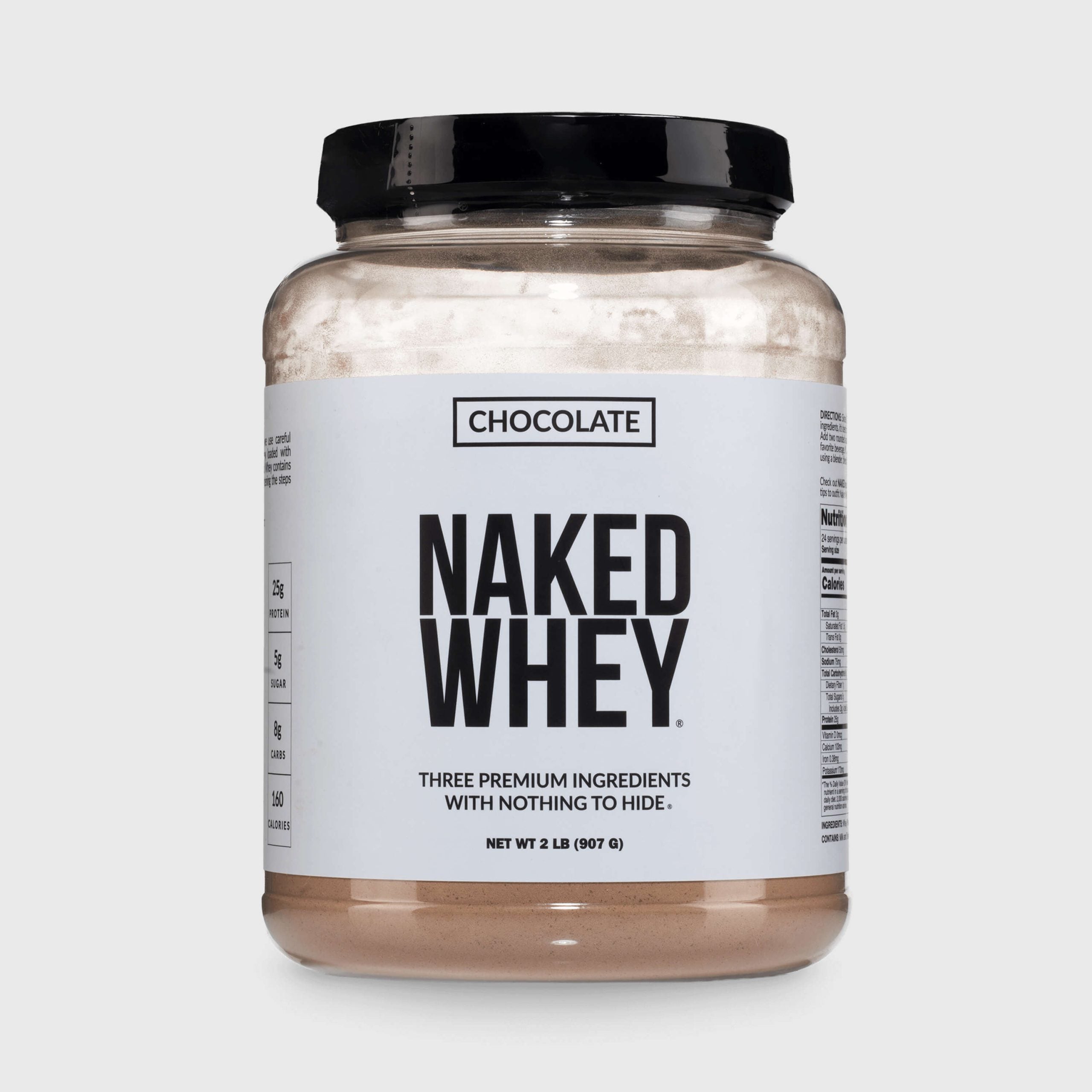 Chocolate Whey Protein Powder - Chocolate - Standard Size Made for Shakes, Smoothies and Recipes
