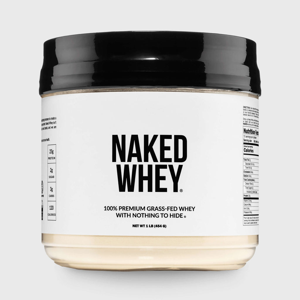 Grass Fed Whey Protein Powder - Unflavored - Compact Size Made for Shakes, Smoothies and Recipes