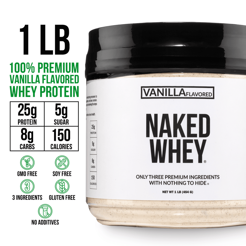 Vanilla Whey Protein Powder 1lb - Vanilla Made for Shakes, Smoothies and Recipes