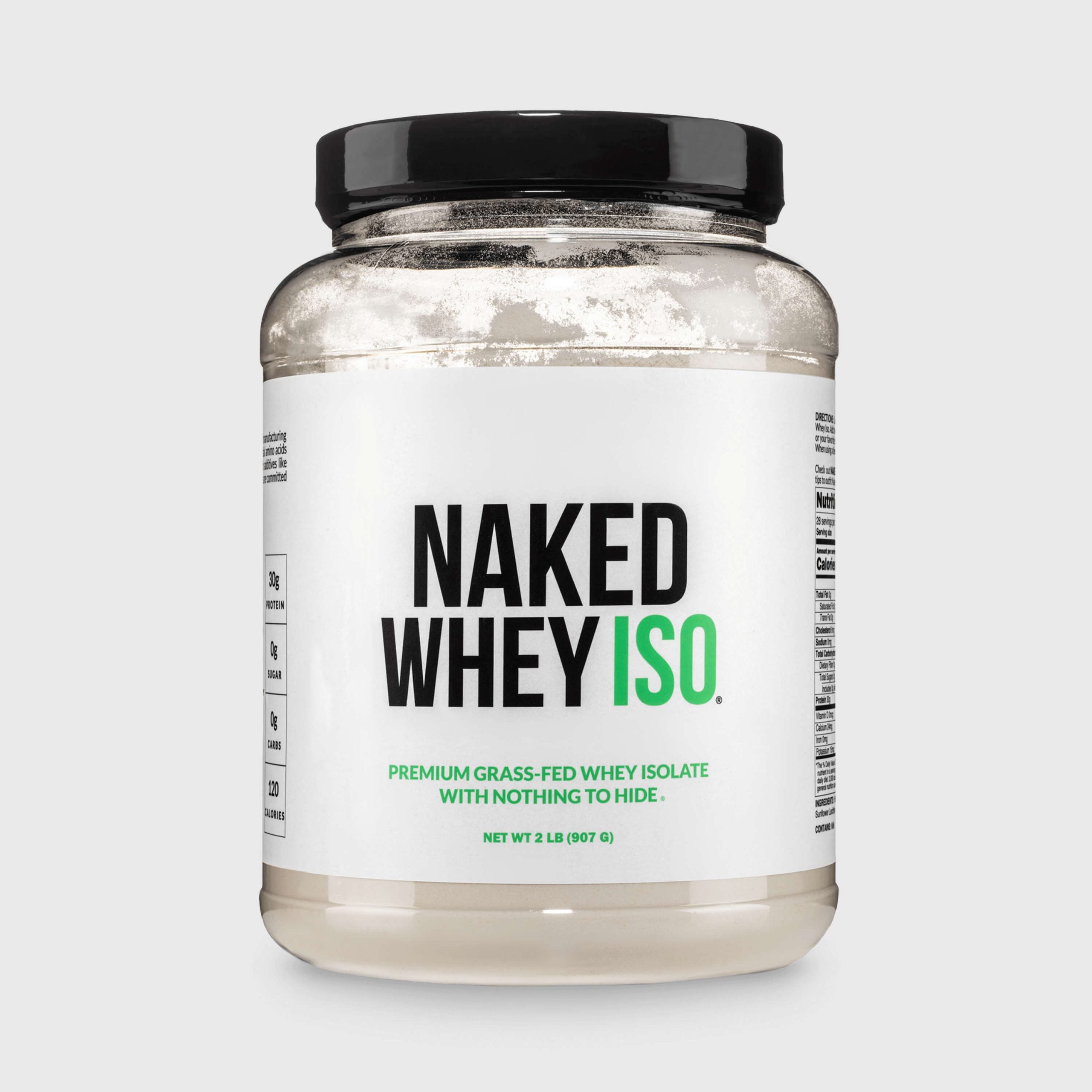 Grass Fed Whey Isolate Protein Powder - Unflavored Made for Shakes, Smoothies and Recipes