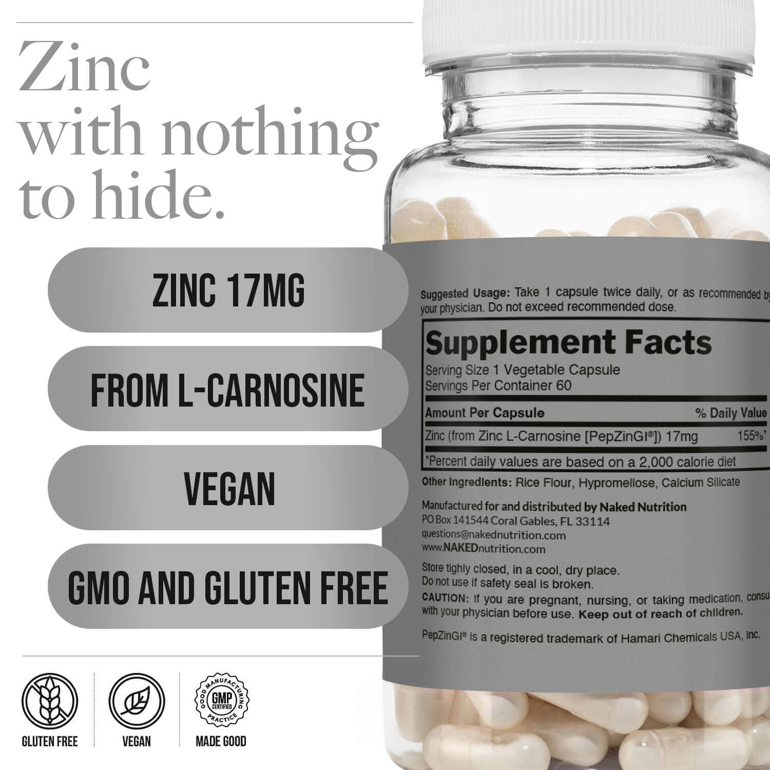 Daily Zinc Supplement - Zinc Made for Easy, Consistent Everyday Use