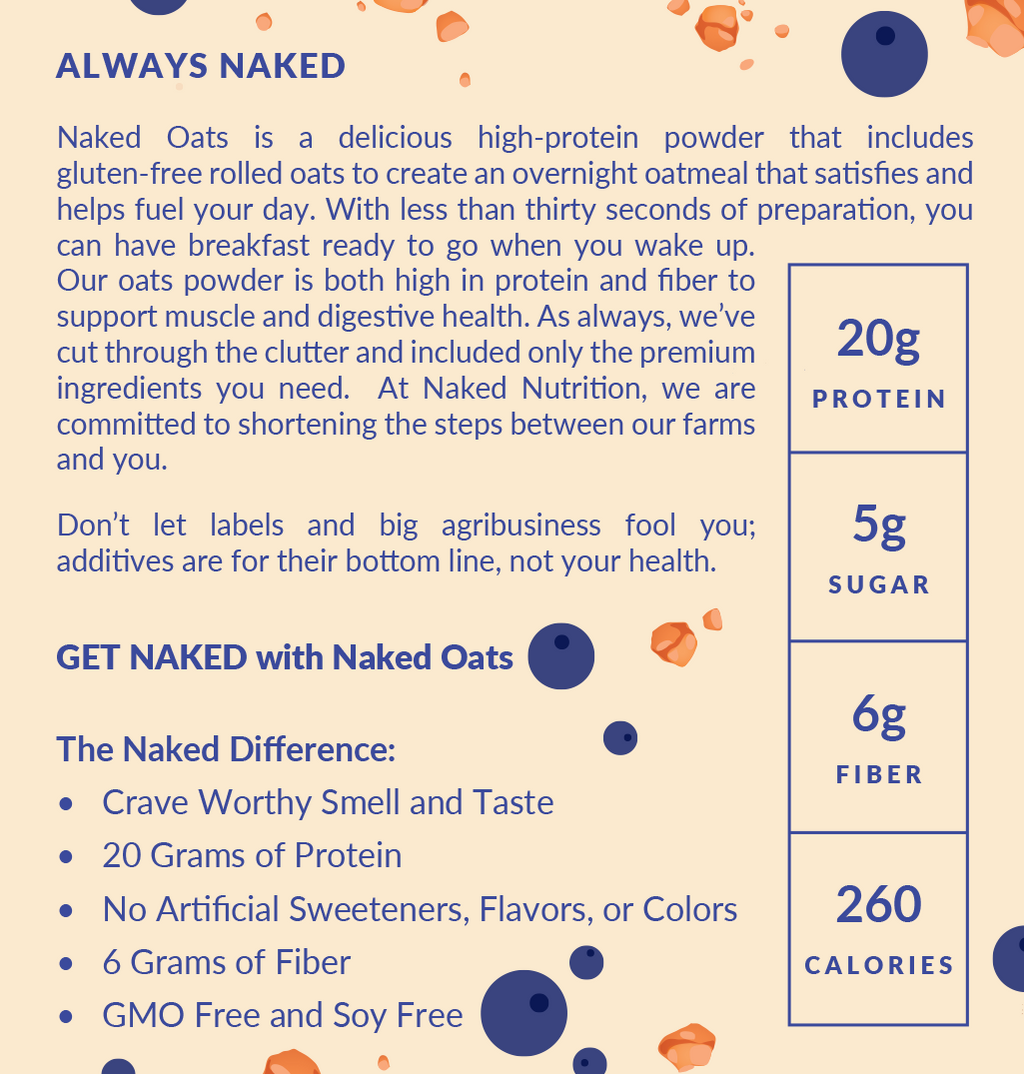 Blueberry Cobbler Protein Oats - Blueberry Cobbler for Simple Oatmeal and Breakfast Routines