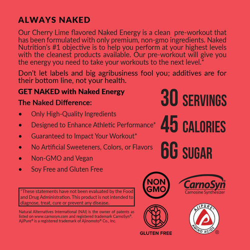 Cherry Lime Pre Workout Supplement - Cherry Lime Made for Quick Mixing Around Workouts