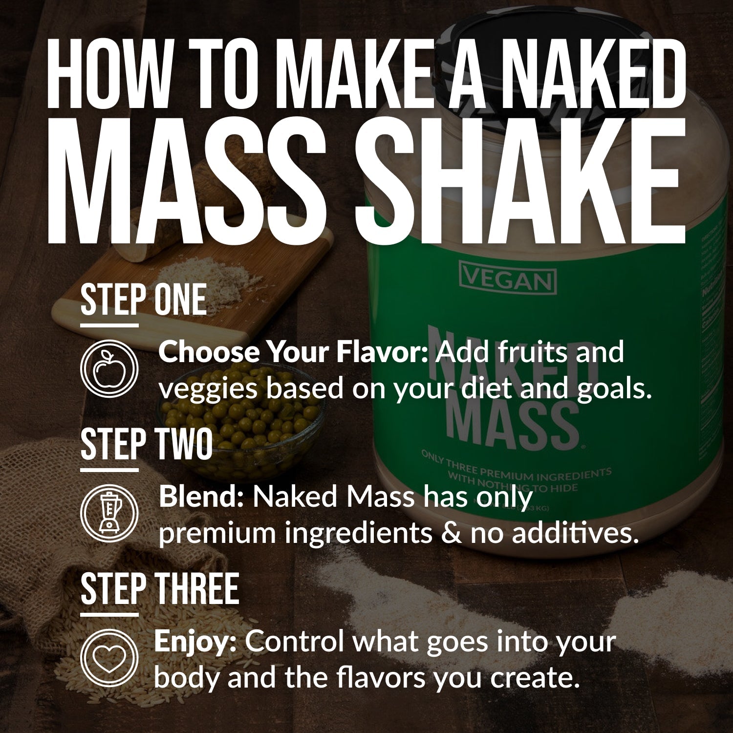 Chocolate Peanut Butter Vegan Mass Gainer Supplement - Chocolate PB (Vegan) for Straightforward High - Calorie Nutrition