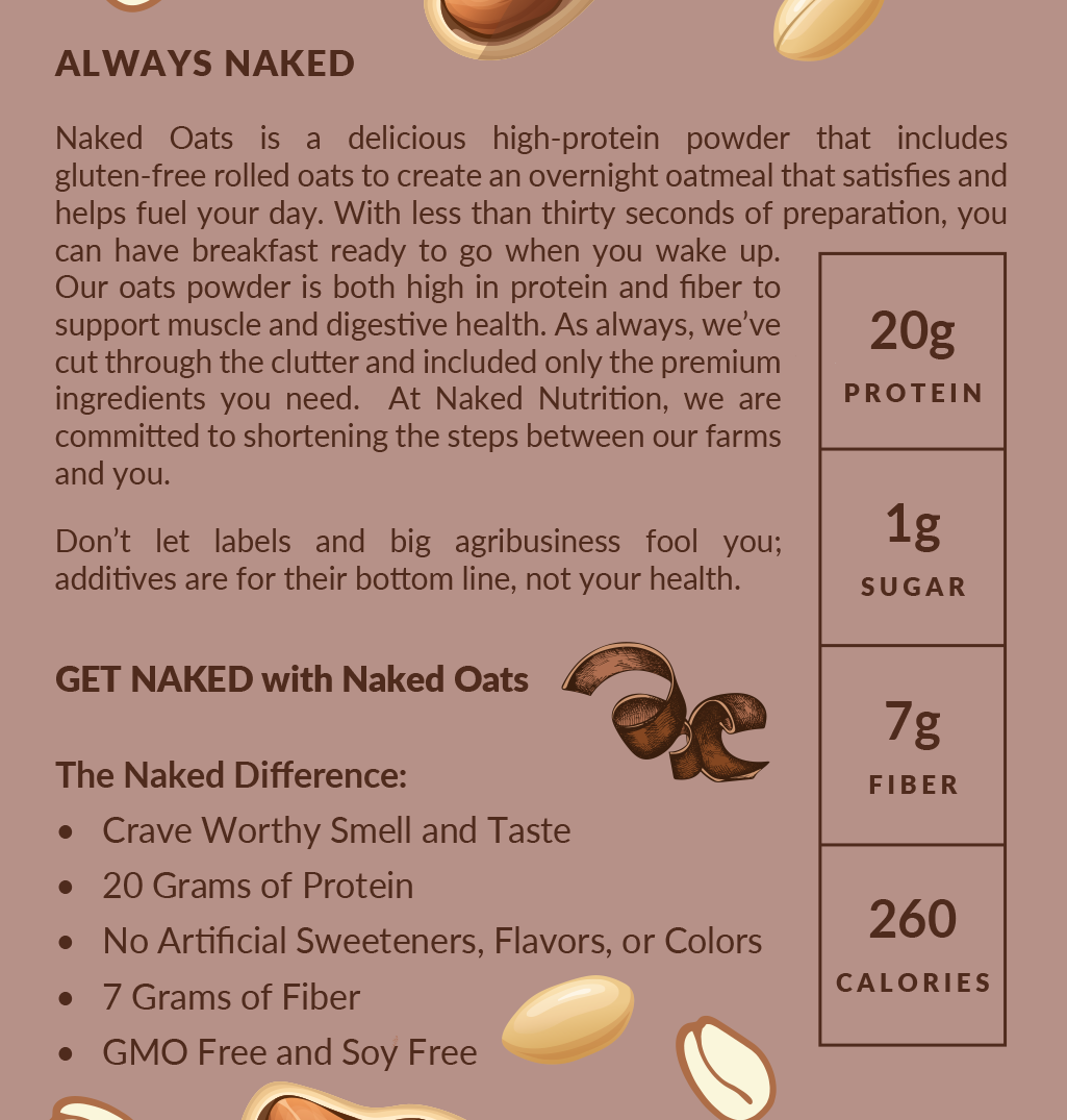 Chocolate Peanut Butter Protein Oats - Chocolate Peanut Butter for Simple Oatmeal and Breakfast Routines