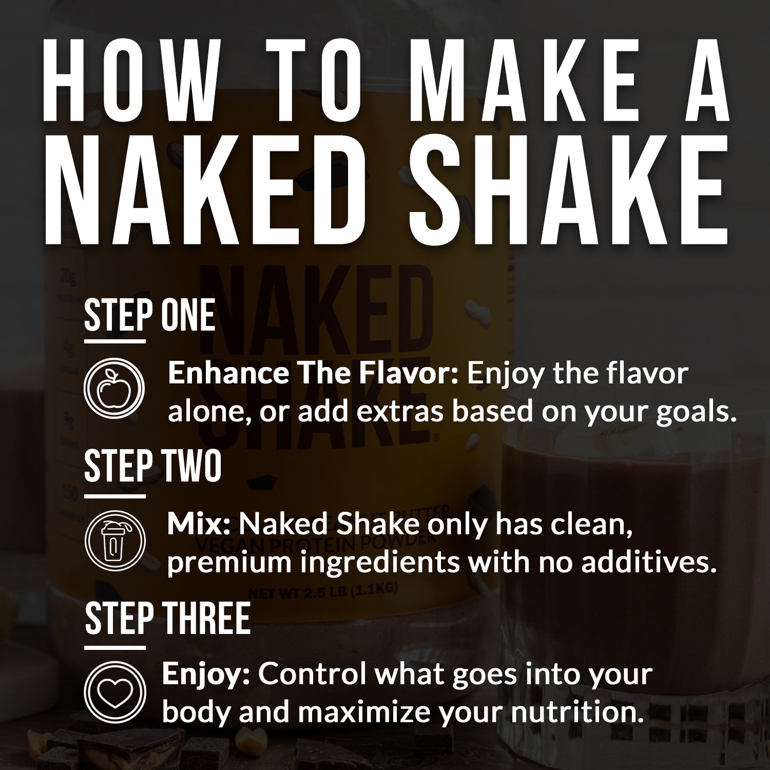 Chocolate PB Protein Shake - Chocolate Peanut Butter Made for Quick and Simple Drink Routines