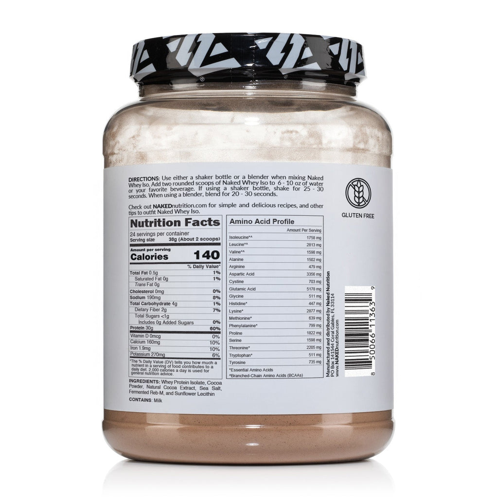 Chocolate Grass - Fed Whey Isolate Protein Powder - Chocolate Made for Shakes, Smoothies and Recipes