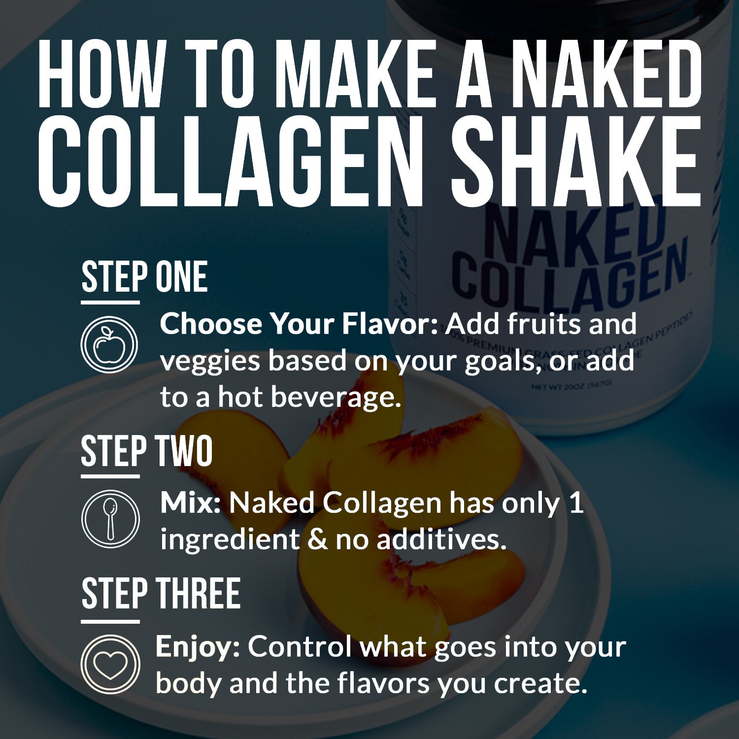 Collagen Peptides with Hyaluronic Acid - Advanced Collagen Peptides Made for Convenient Daily Collagen Use