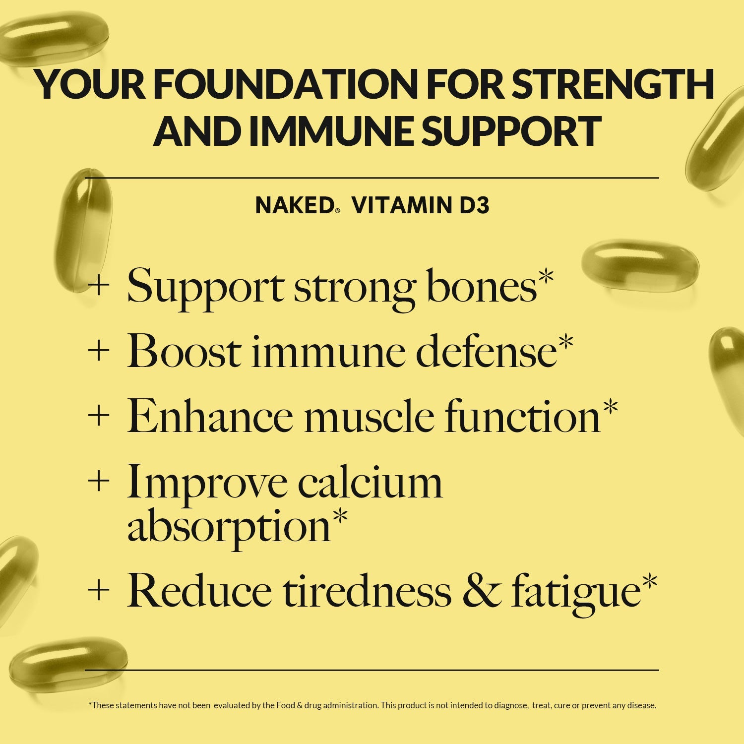 Daily Vitamin D3 Supplement - Vitamin D3 Made for Easy, Consistent Everyday Use