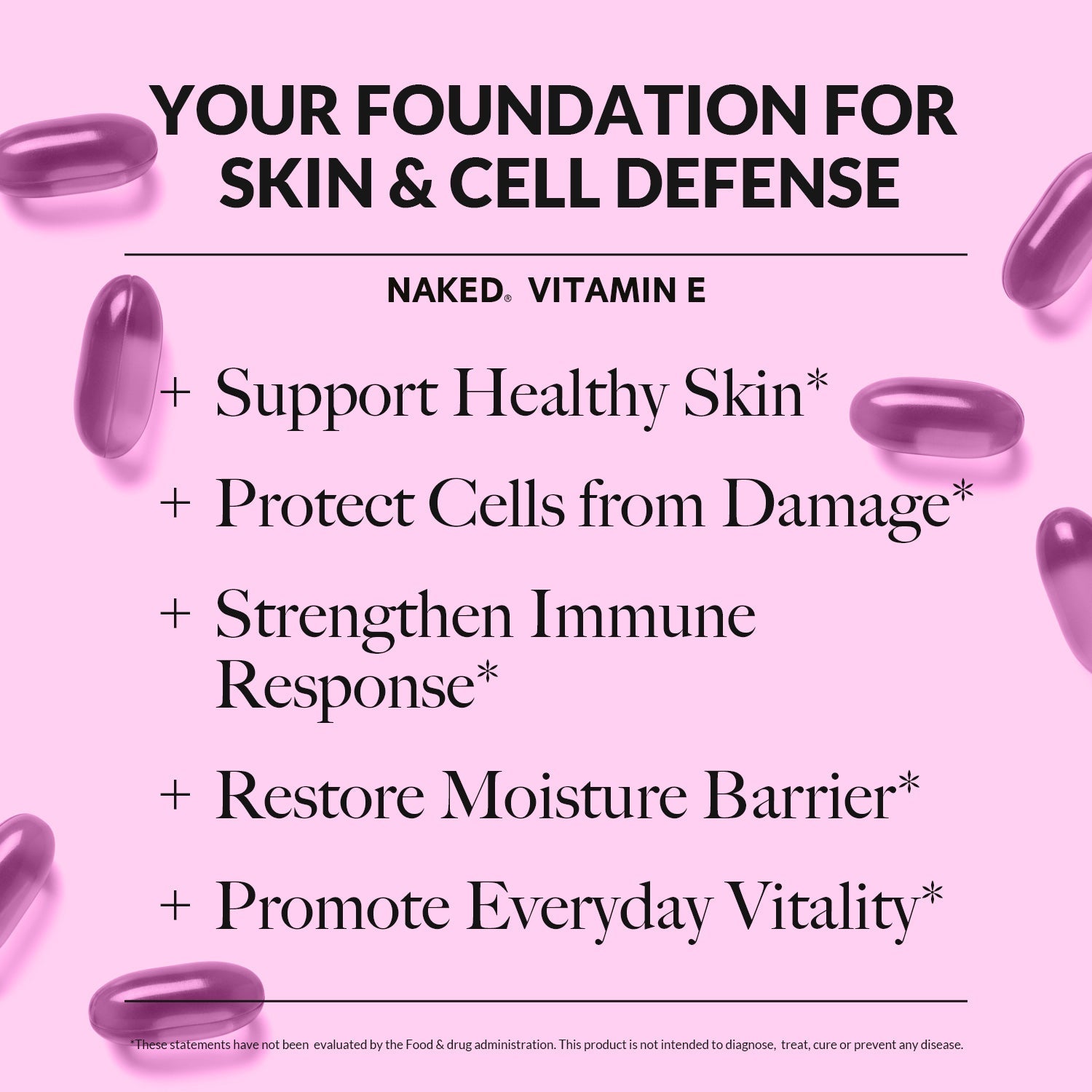 Daily Vitamin E Supplement - Vitamin E Made for Easy, Consistent Everyday Use