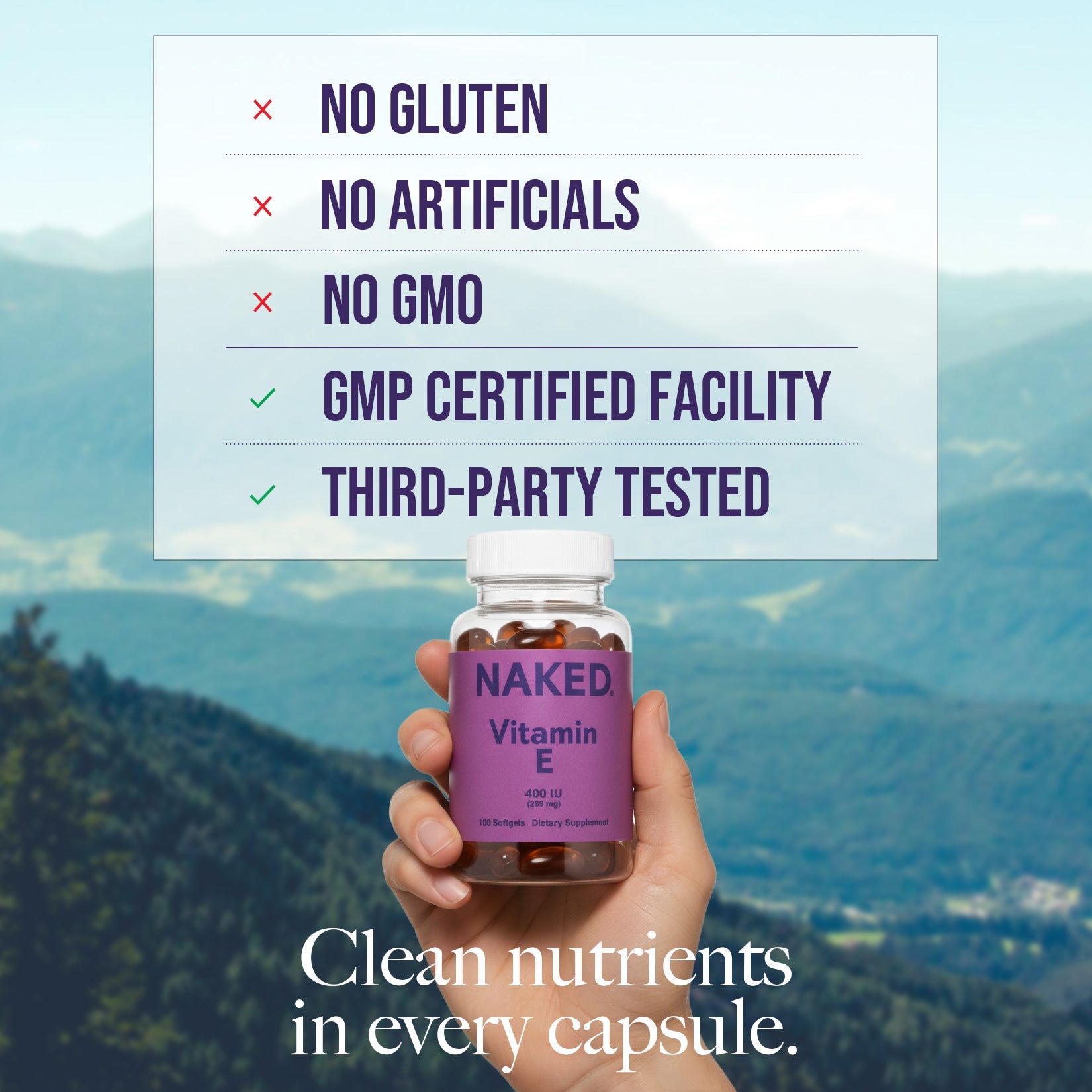 Daily Vitamin E Supplement - Vitamin E Made for Easy, Consistent Everyday Use