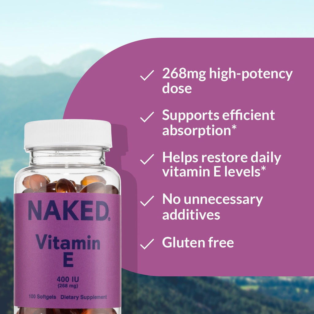 Daily Vitamin E Supplement - Vitamin E Made for Easy, Consistent Everyday Use