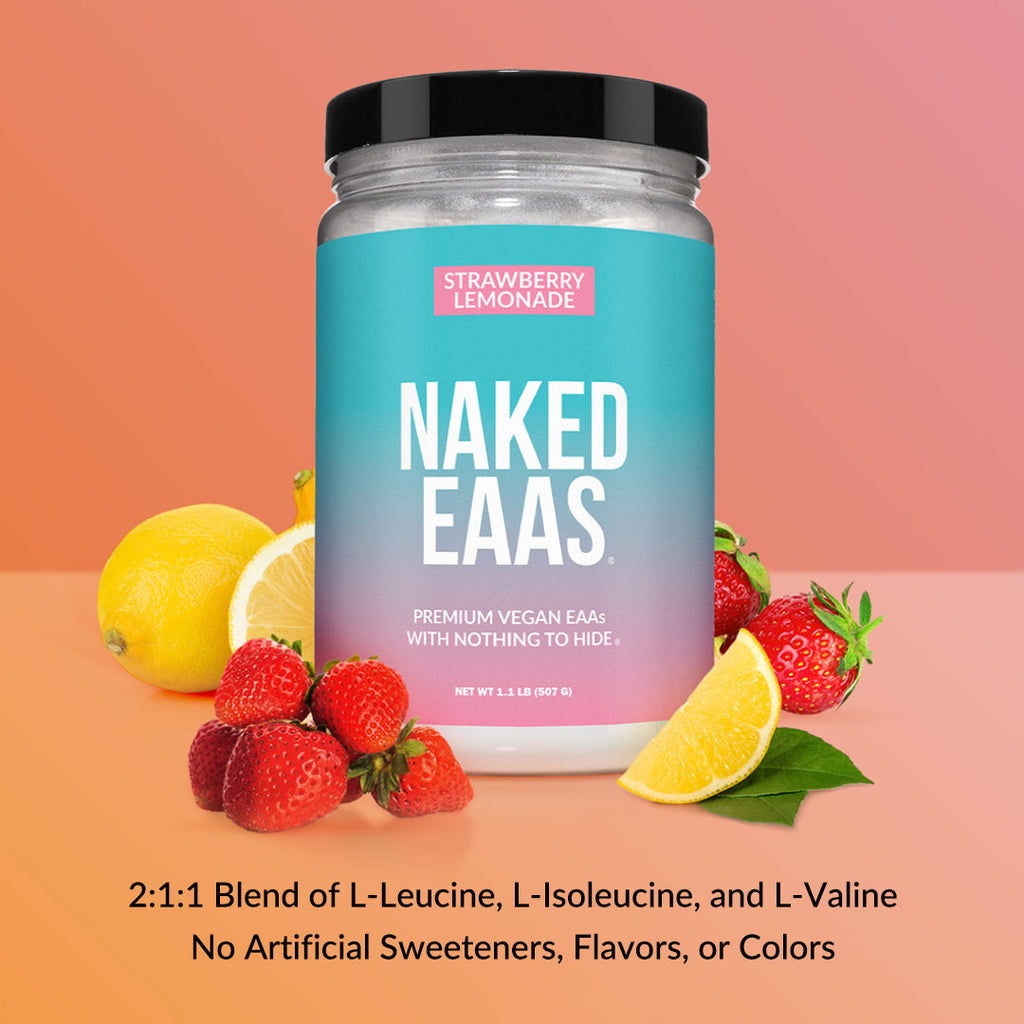 Strawberry Lemonade Essential Amino Acids Supplement - Strawberry EAA Made for Quick Mixing Around Workouts