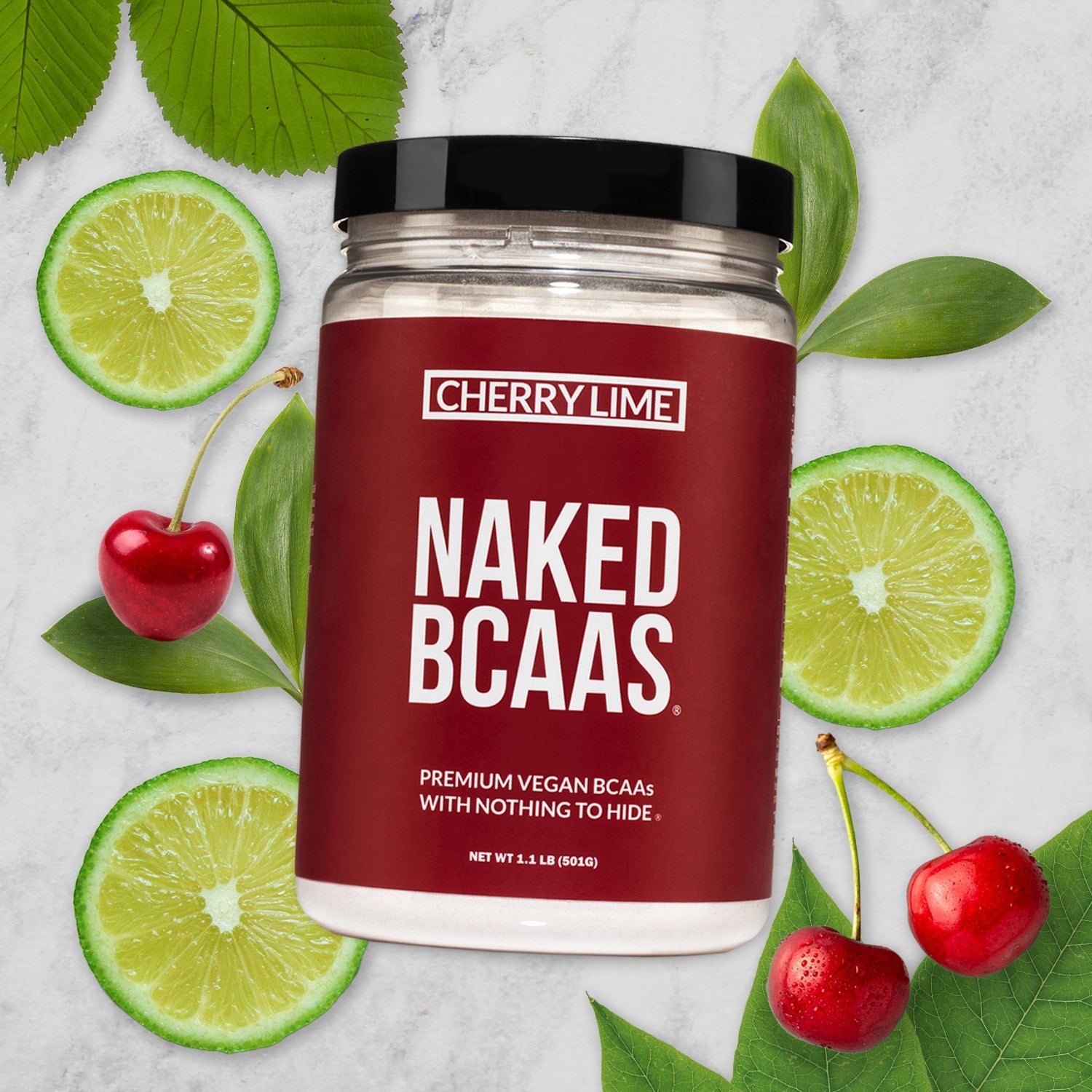 Cherry Lime Branched Chain Amino Acids - Cherry Lime BCAA Made for Quick Mixing Around Workouts