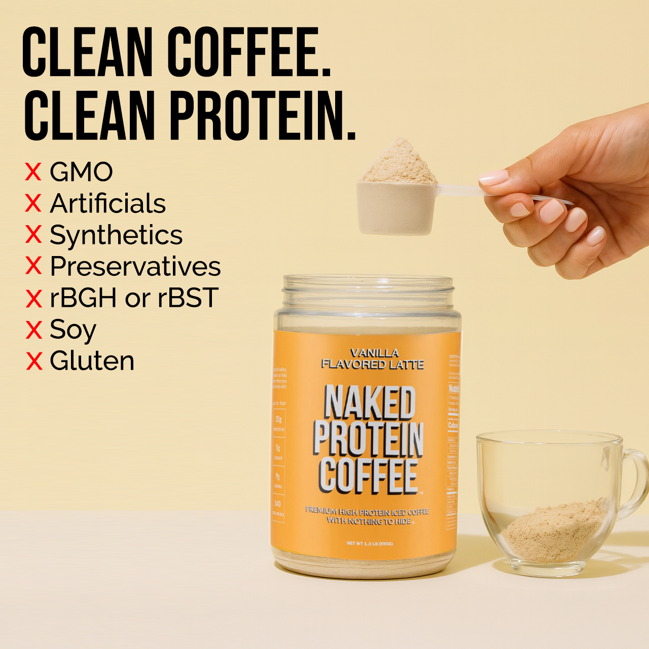 Vanilla Latte Protein Iced Coffee - Vanilla Latte Made for Quick Coffee - Based Protein Drinks
