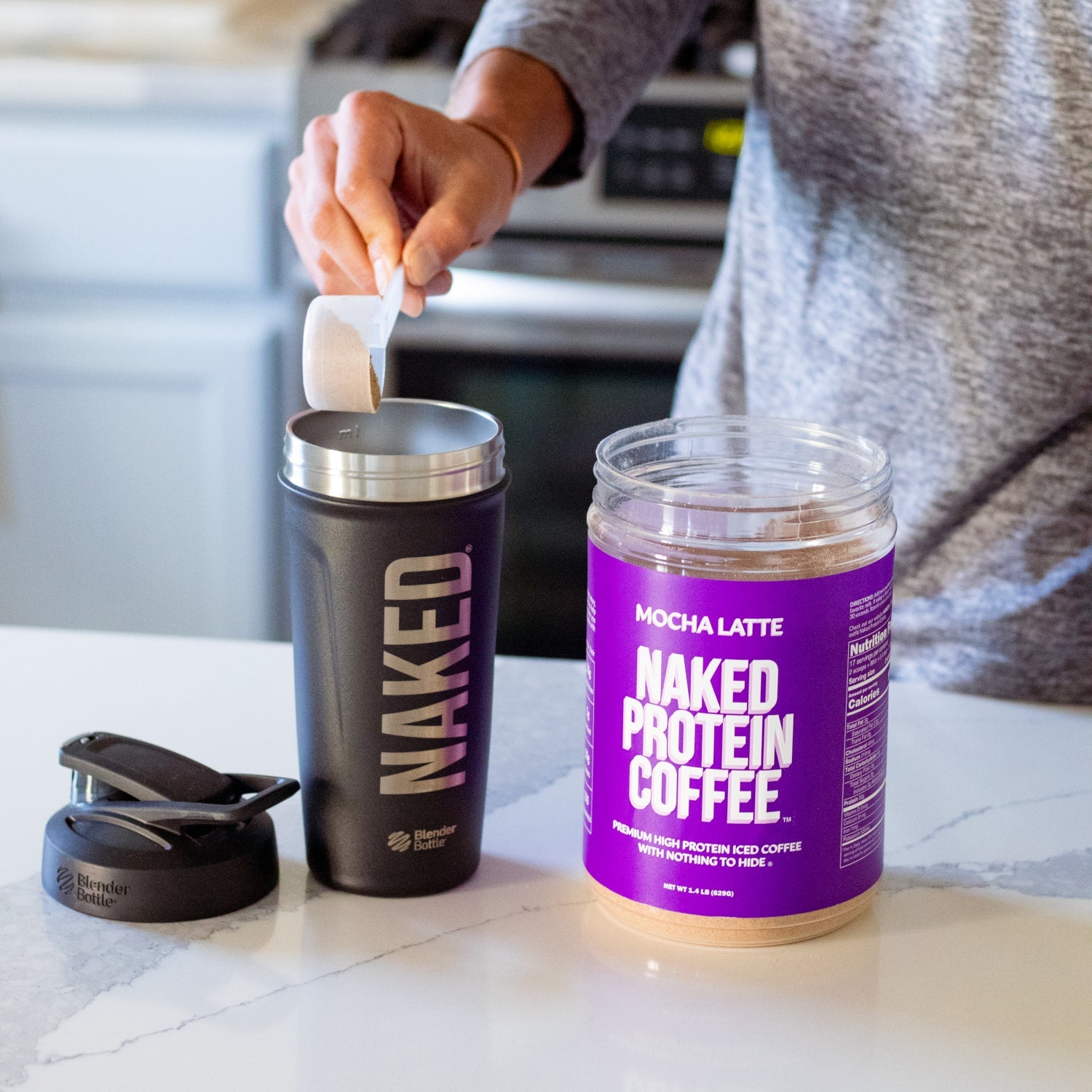 Mocha Latte Protein Iced Coffee - Mocha Latte Made for Quick Coffee - Based Protein Drinks