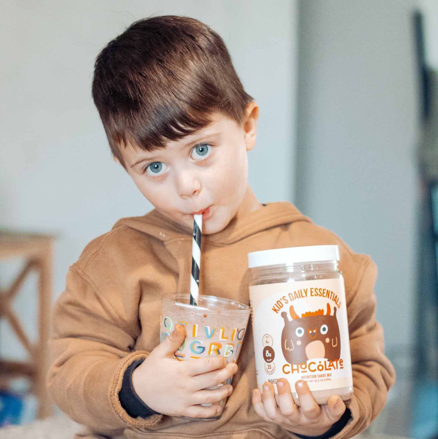 Kids Nutrition Shake - Chocolate Formula Made for Convenient At - Home Use