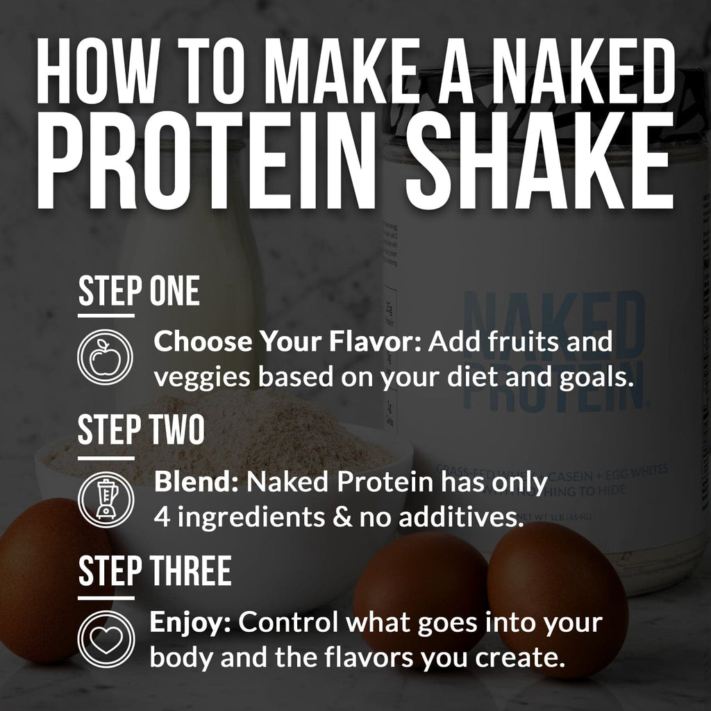 Protein Powder Blend - 1LB Egg Whey and Casein Protein Blend - 1LB Made for Shakes, Smoothies and Recipes