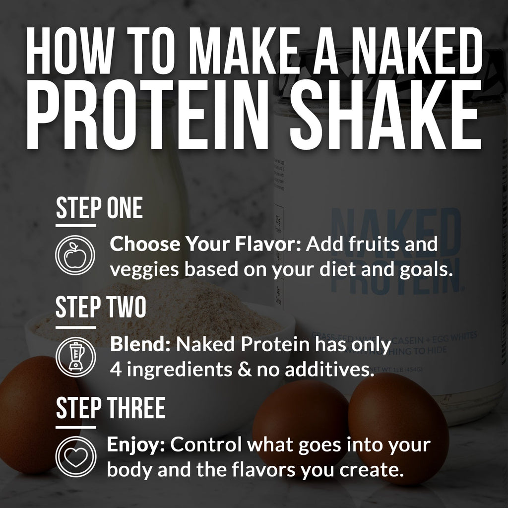 Protein Powder Blend - 3LB Egg Whey and Casein Protein Blend - 3LB Made for Shakes, Smoothies and Recipes