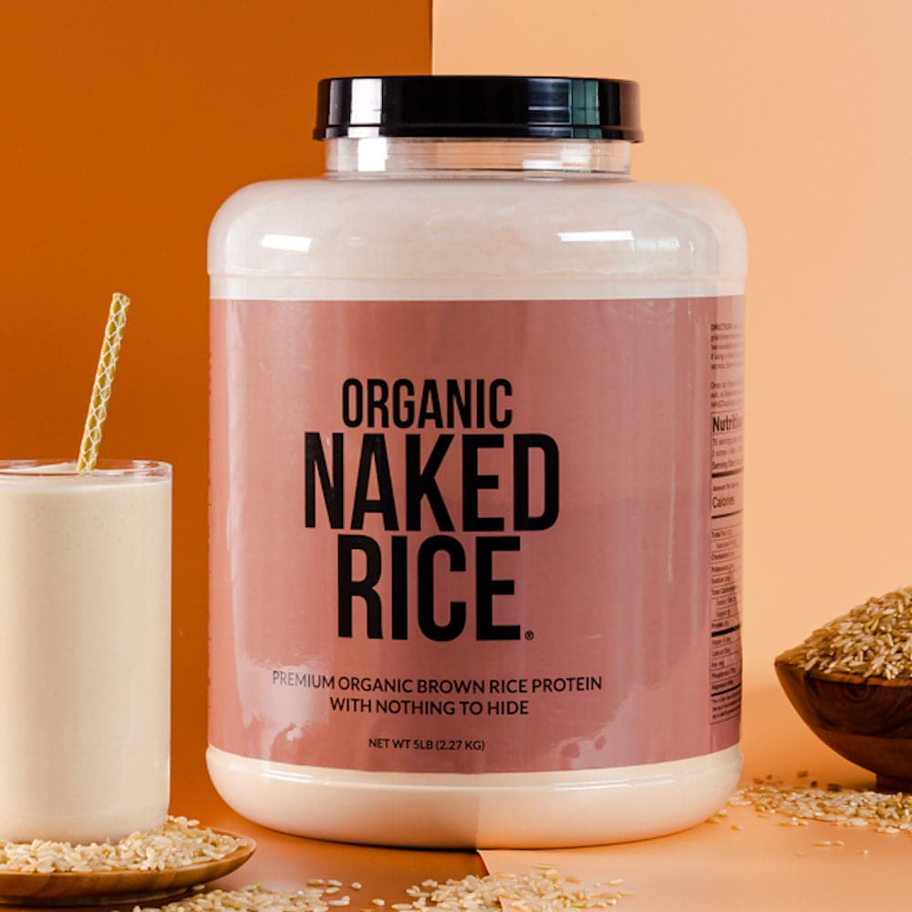 Organic Brown Rice Protein Powder - 5LB Unflavored Made for Shakes, Smoothies and Recipes