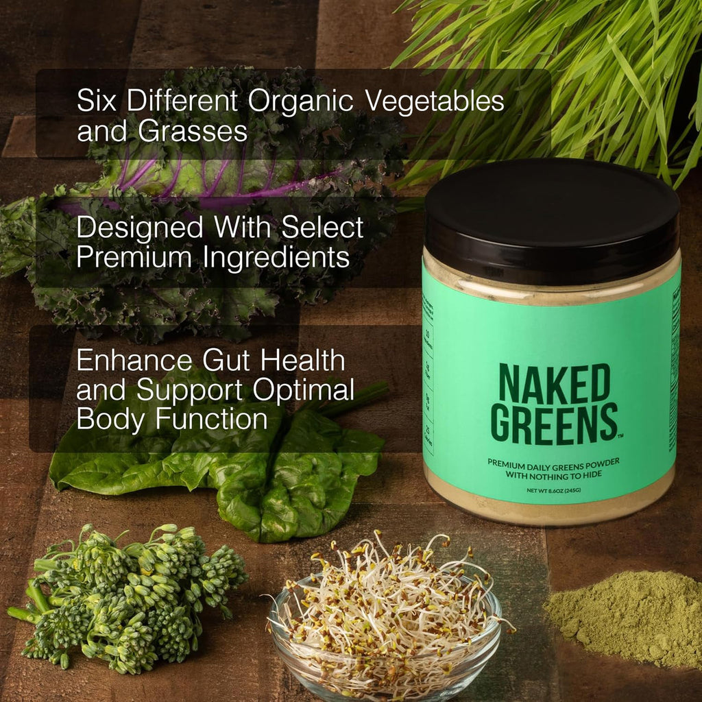 Organic Greens, Prebiotic and Probiotic Powder Made for Flexible Home or Travel Use