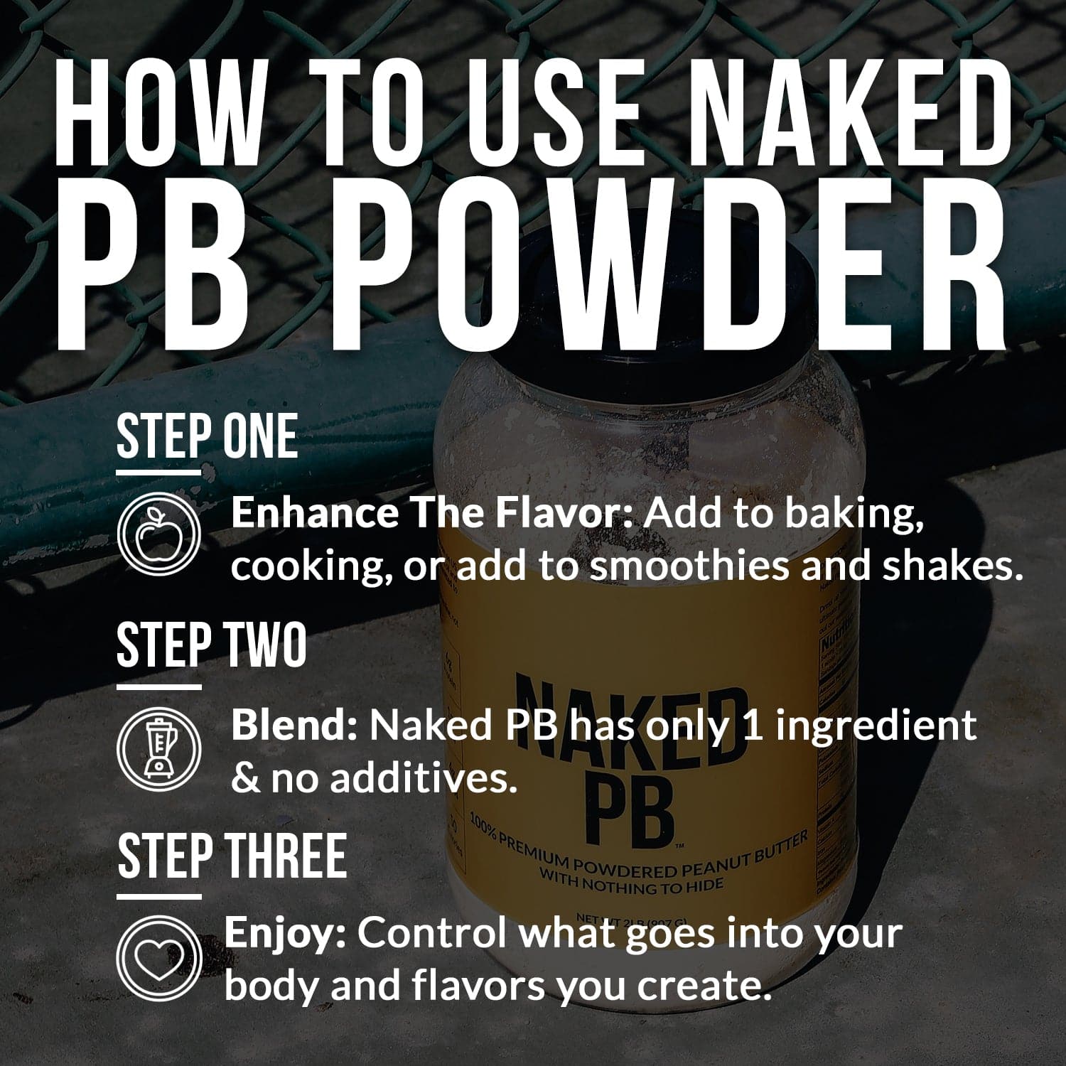 Powdered Peanut Butter - PB - 2 LB Made for Shakes, Smoothies and Recipes