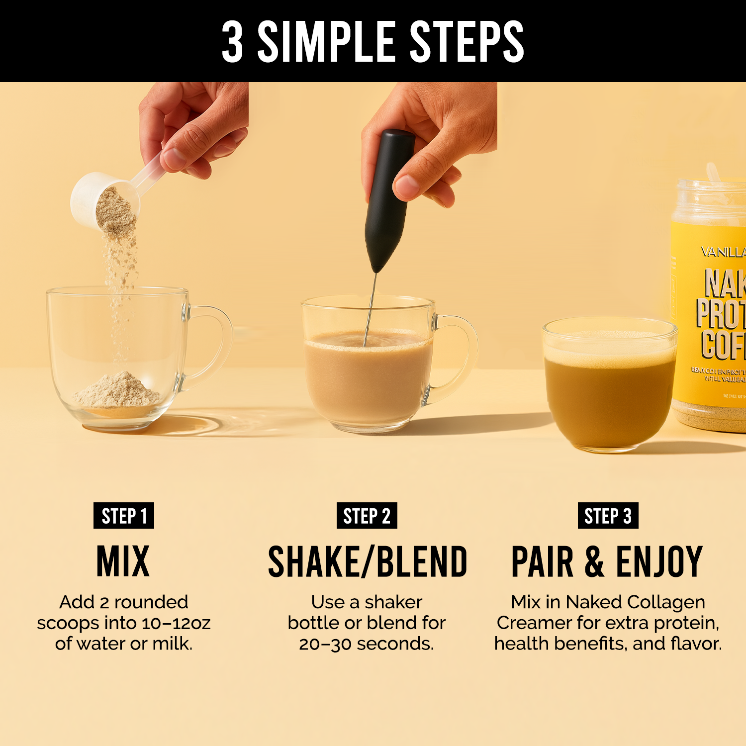 Vanilla Latte Protein Iced Coffee - Vanilla Latte Made for Quick Coffee - Based Protein Drinks