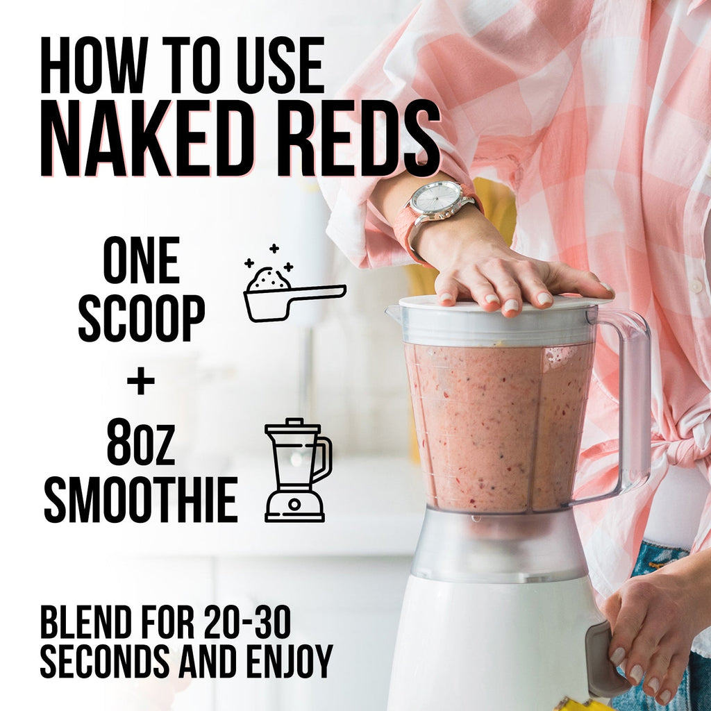 Red Fruit and Vegetable Blend Powder Made for Flexible Home or Travel Use