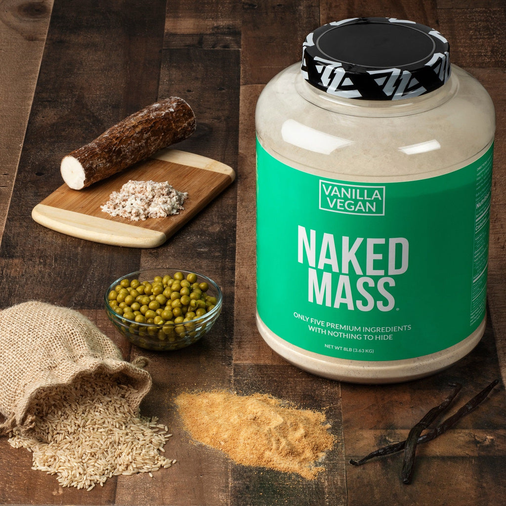 Vanilla Vegan Mass Gainer Supplement - Vanilla (Vegan) 12LB for Straightforward High - Calorie Nutrition