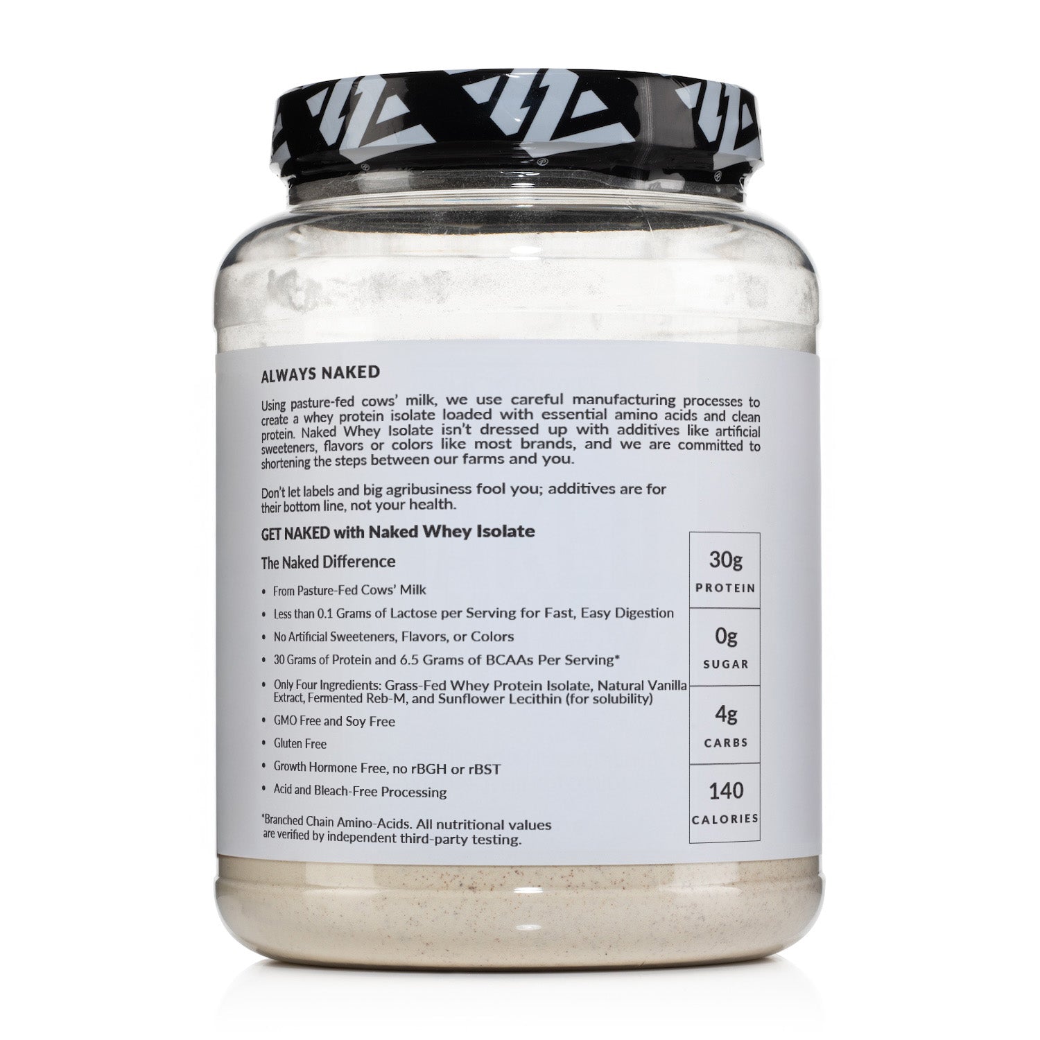 Vanilla Grass - Fed Whey Isolate Protein Powder - Vanilla Made for Shakes, Smoothies and Recipes