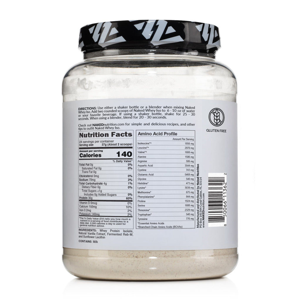 Vanilla Grass - Fed Whey Isolate Protein Powder - Vanilla Made for Shakes, Smoothies and Recipes