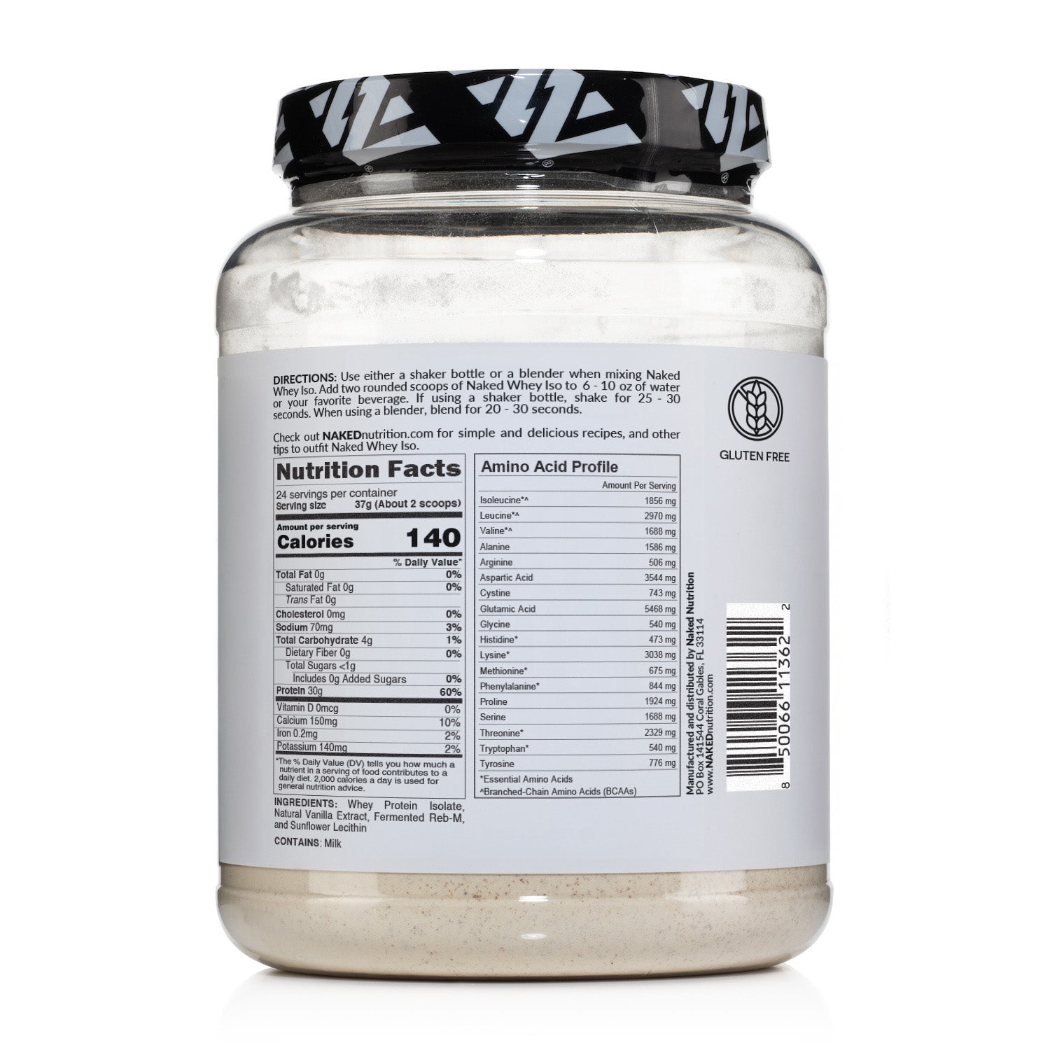 Vanilla Grass - Fed Whey Isolate Protein Powder - Vanilla Made for Shakes, Smoothies and Recipes