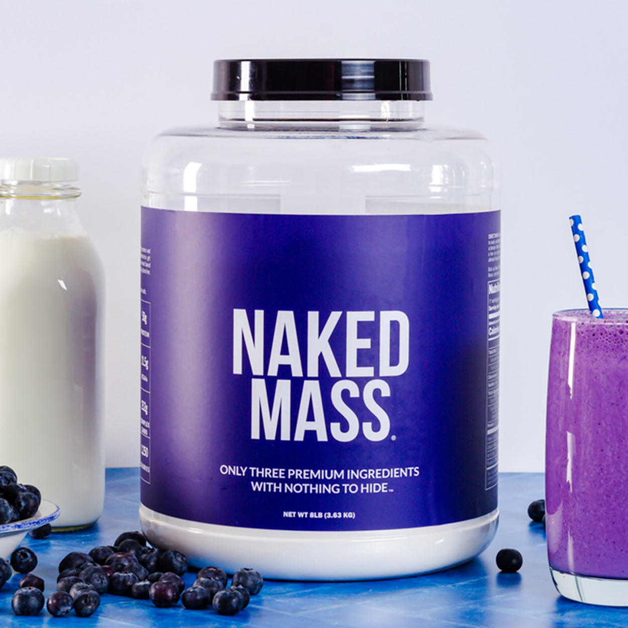 Strawberry Mass Gainer Protein Supplement - Strawberry for Straightforward High - Calorie Nutrition