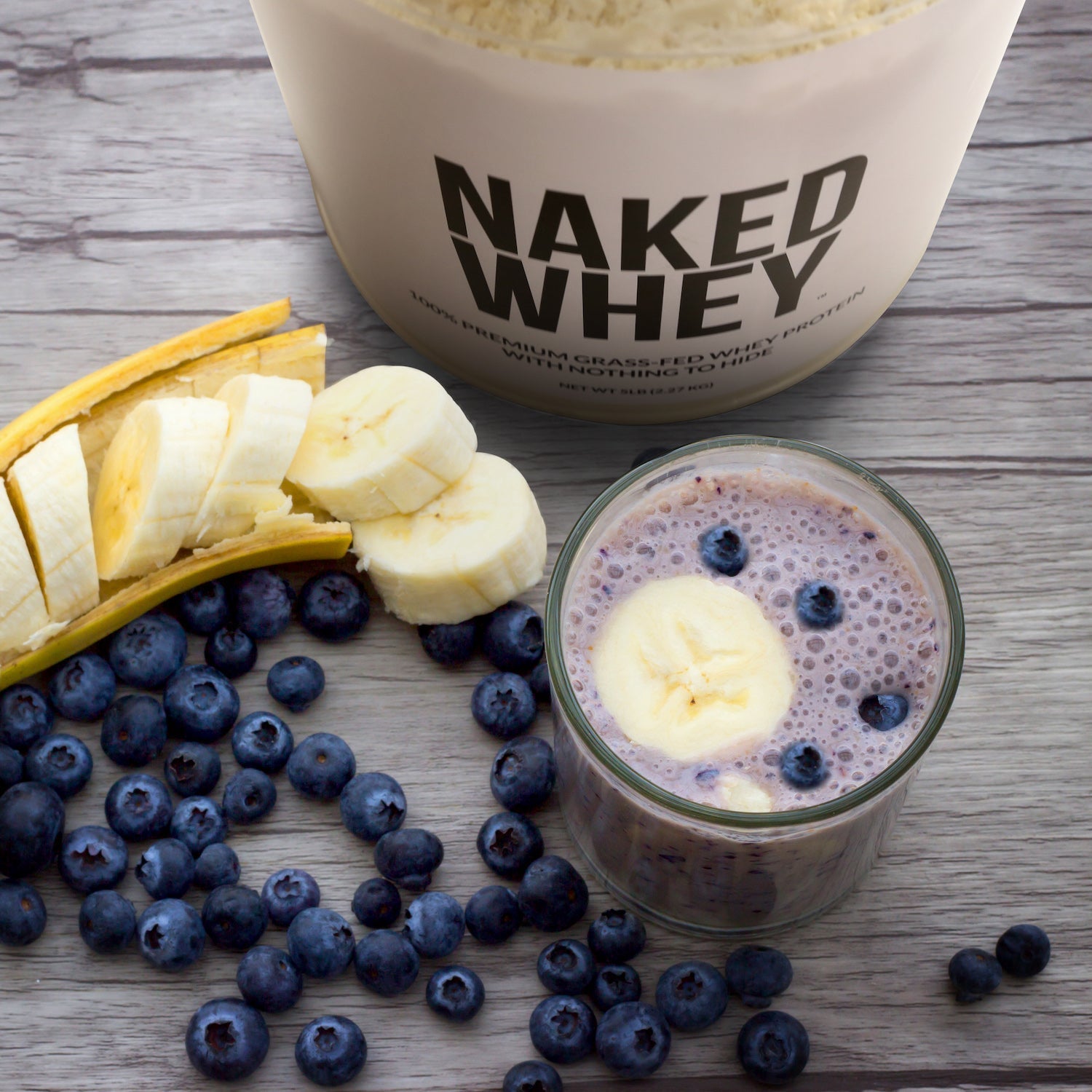 Grass Fed Whey Protein Powder - Unflavored - Bulk Size Made for Shakes, Smoothies and Recipes